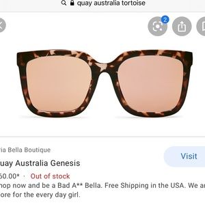 QUAY tortoise shell oversized glasses